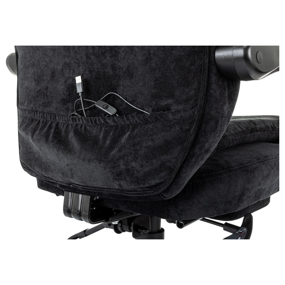 Кресло Бюрократ T-9950MSG-F Fabric черный Light-20 крестов. пластик подст.для ног