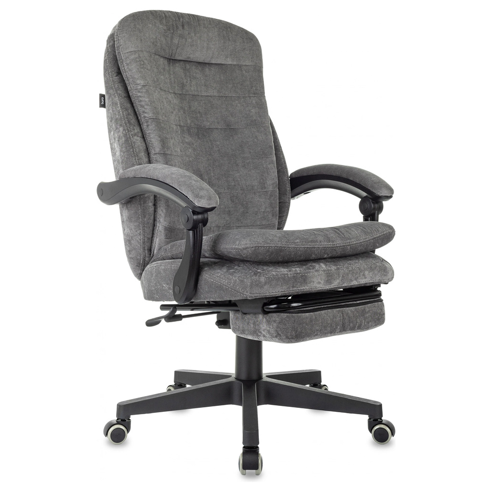 Кресло Бюрократ T-9950MSG-F Fabric серый Light-19 крестов. пластик подст.для ног 