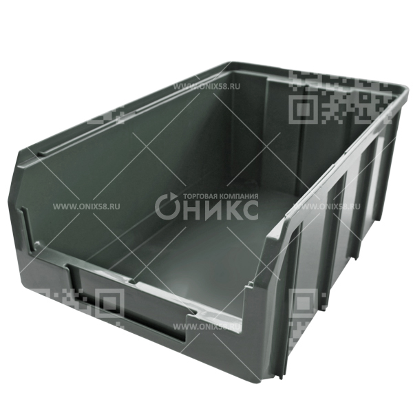 Ящик пластиковый V-3 341*207*143 серый