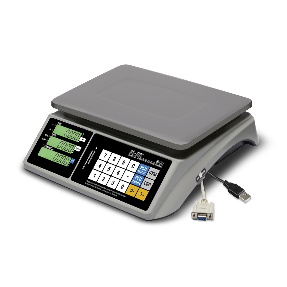 Весы M-ER 328AC-15.2 "TOUCH-M" LCD RS232 и USB