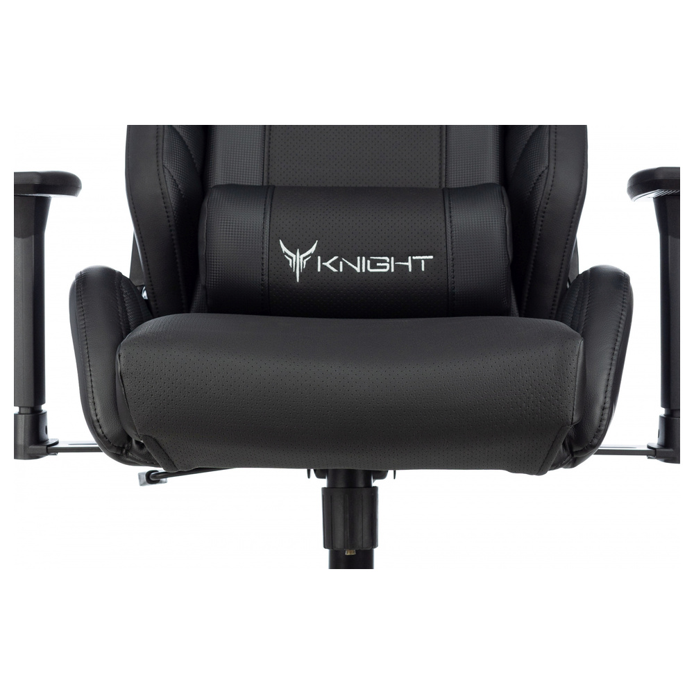 Кресло игровое Knight Thunder 5X черный экокожа с подголов. крестов. металл