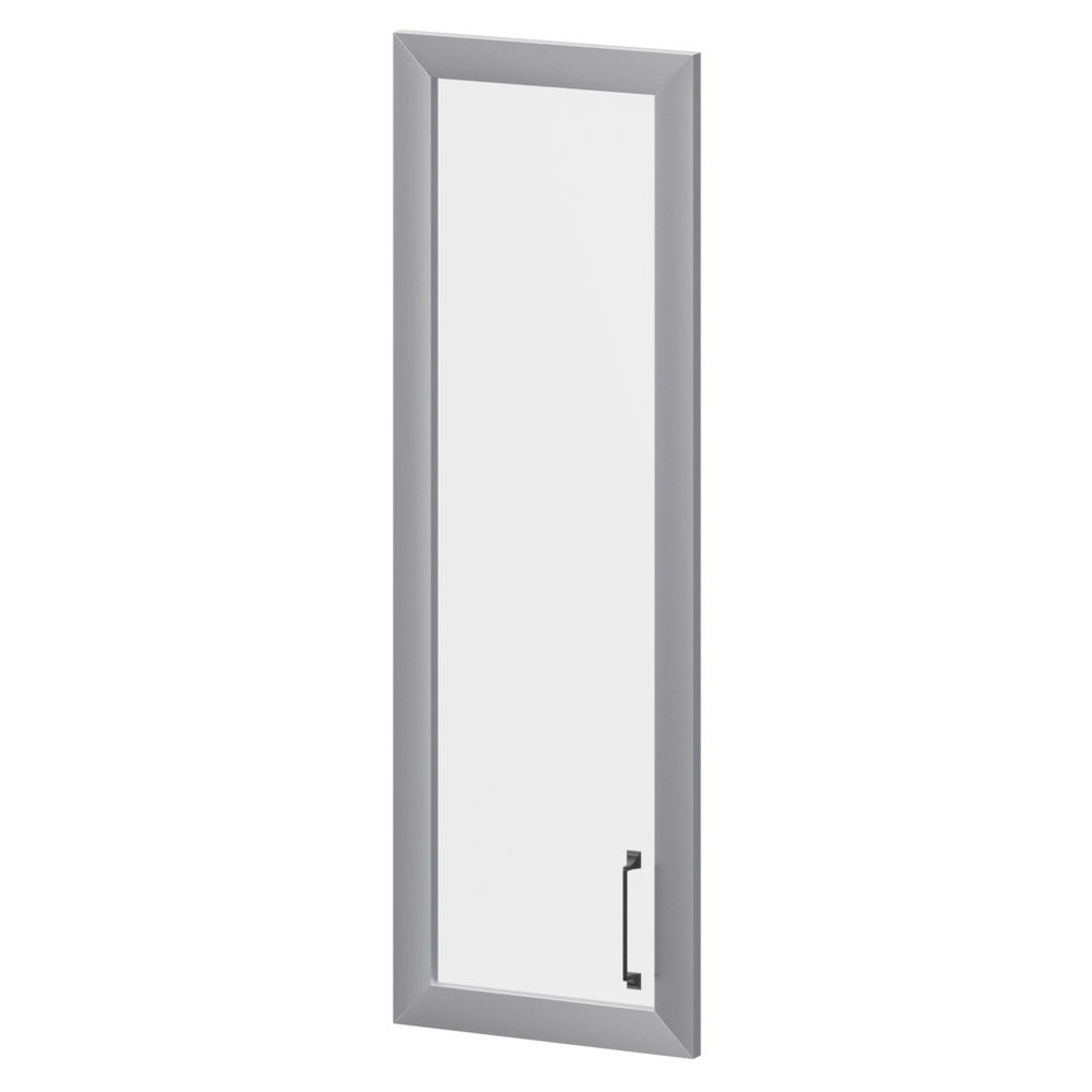 Дверь стеклянная в алюминиевой раме левая Приоритет К-980.СР.ЛВ.Ф Лагос (356×20×1165 мм)