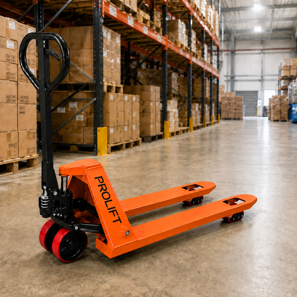 Тележка гидравлическая PROLIFT JC 20, 1150*550 полиур. колеса
