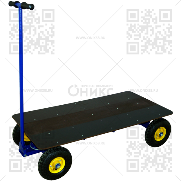 Тележка платформенная ТПО 0 с поворотной осью 600*1200 (без колес)