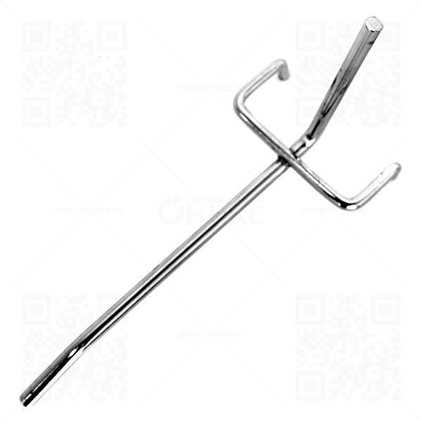Крючок для перфорации хром 5мм L-50мм