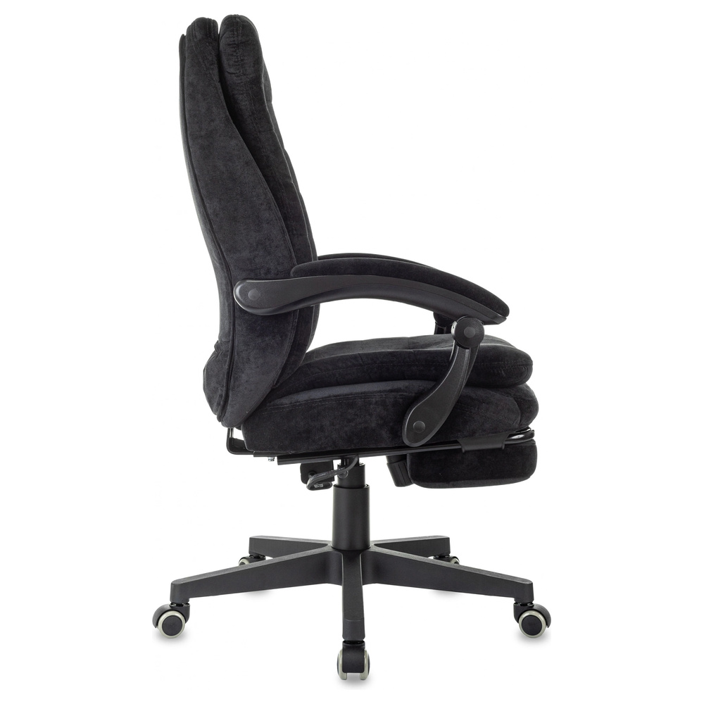 Кресло Бюрократ T-9950MSG-F Fabric черный Light-20 крестов. пластик подст.для ног