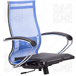 Каркас кресла МЕТТА B 2m 9/К131 (Комплект 9) (выводится из ассортимента) (сетка Т-04 васильковая/ Т-01 черная)