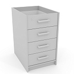 АТ-07 Каркас тумбы приставной, 440*600*740мм. (Серый)