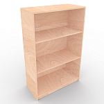 А-304 Стеллаж открытый, 2 полки, 770*370*1220мм.  (Ольха)