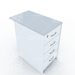 А-707 Топ к тумбе АТ-07 для столов 73 см., 440*730*22мм. (Серый)