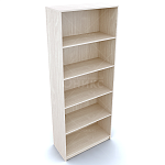 А-306 Стеллаж открытый, 4 полки, 770*370*2000мм. (Дуб молочный)