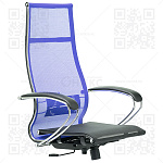 Каркас кресла МЕТТА B 1m 7/К131 (Комплект 7) (выводится из ассортимента) (сетка Т-04 васильковая/ Т-01 черная)