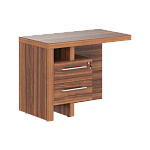 Тумба приставная стола левого ZCRT 1055(L) левая 1000х550х745 ZENN (Орех Даллас)