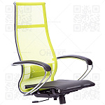 Каркас кресла МЕТТА B 1m 7/К131 (Комплект 7) (выводится из ассортимента) (сетка Т-09 лайм/ Т-01 черная)