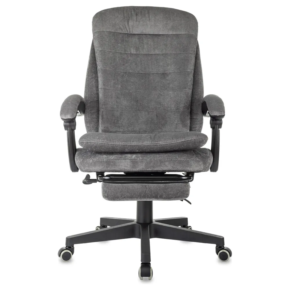 Кресло Бюрократ T-9950MSG-F Fabric серый Light-19 крестов. пластик подст.для ног 