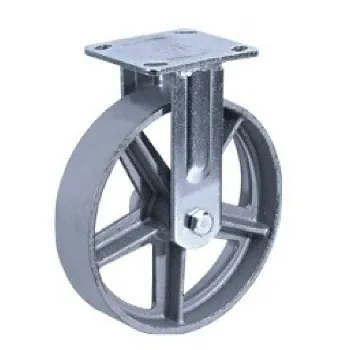 Колесная опора d150 неповоротное, чугун со спицами Fcs 63 (1131152) г\п 600 кг
