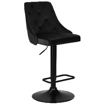 Стул барный DOBRIN JOSEPH BLACK LM-5021 велюр черный (MJ9-101)