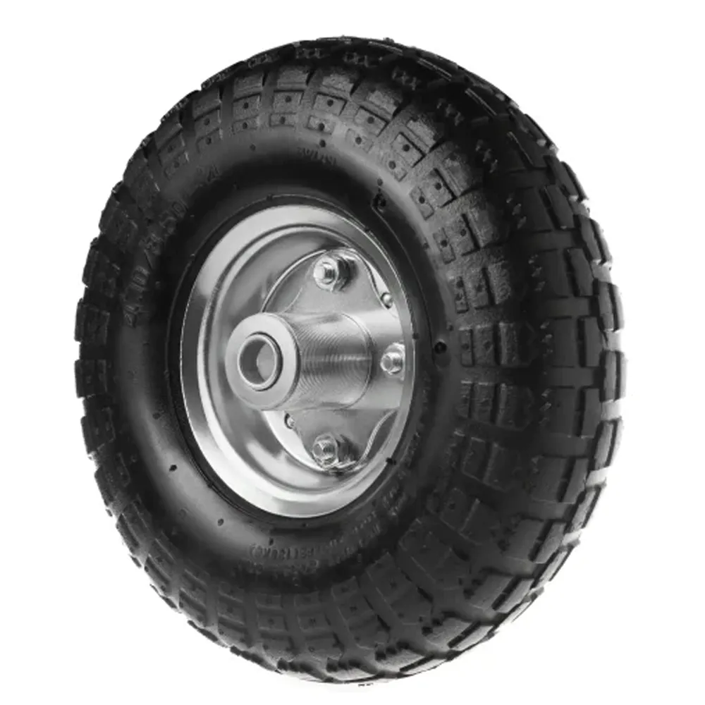 PR 1800(20)  Колесо d 250 пневмо (3.50-4) (20мм) несимметричное, оцинков. обод