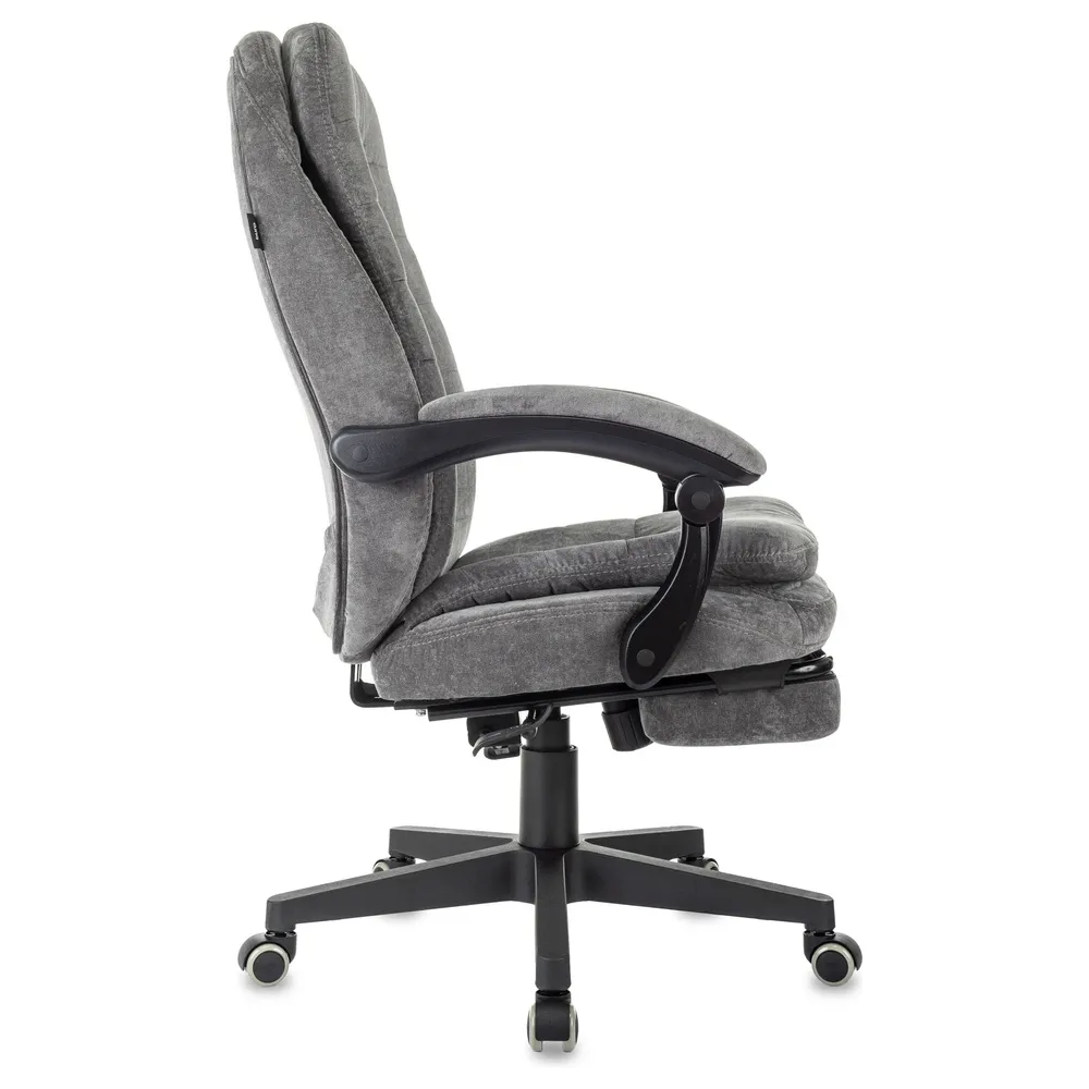Кресло Бюрократ T-9950MSG-F Fabric серый Light-19 крестов. пластик подст.для ног 