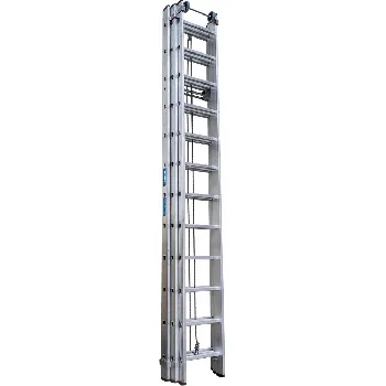 Лестница трехсекционная тросовая 3x12 ступеней, NV5250, 7,90м. алюминиевая