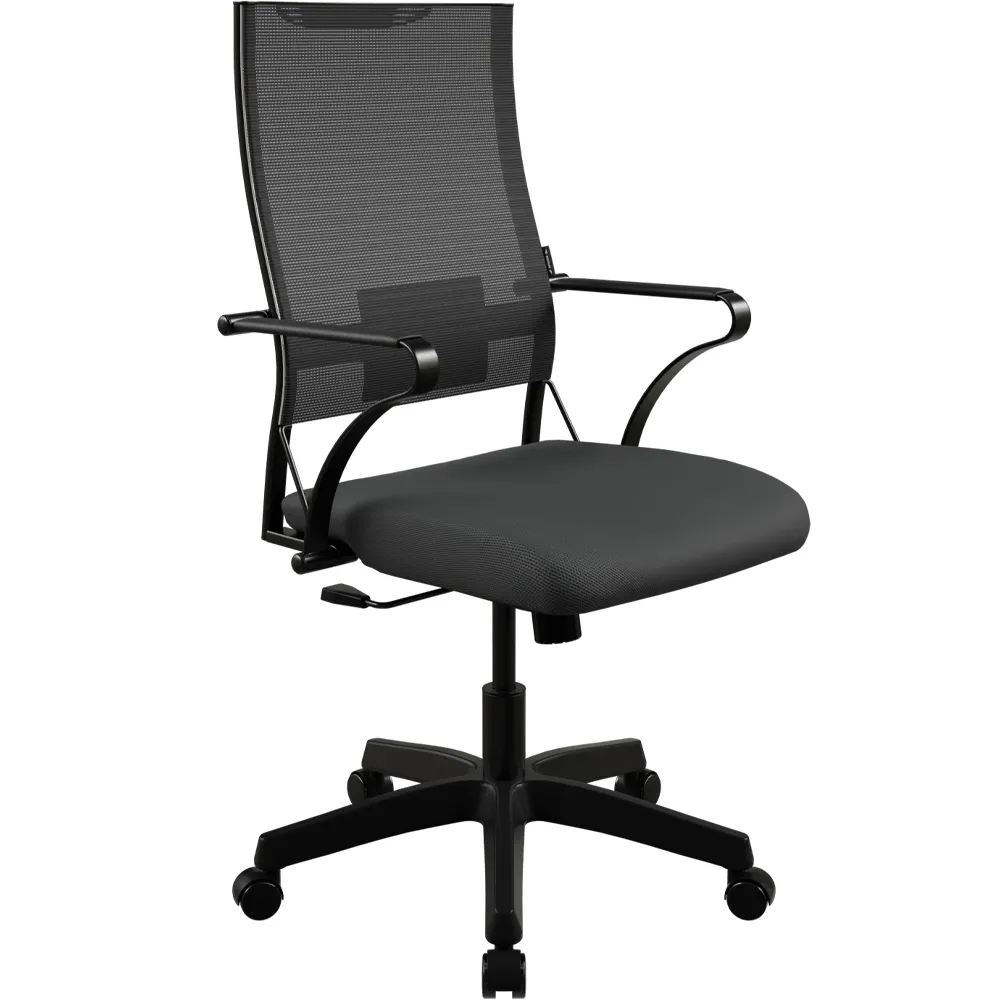 Кресло METTA ErgoLife Sit Air 24/7 B2-281K (пластик) - Mesh (Italy)+UMF(X1) / Km00/Wh00/K15bL / (M09.B02.G15.W01) (Черный 696.61.1.222) 
