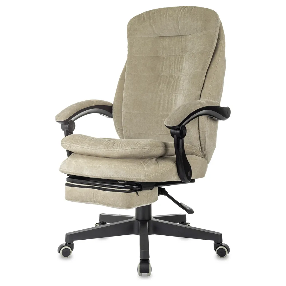 Кресло Бюрократ T-9950MSG-F Fabric песочный Light-21 крестов. пластик подст.для ног 