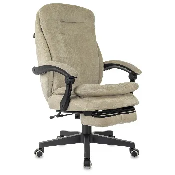 Кресло Бюрократ T-9950MSG-F Fabric песочный Light-21 крестов. пластик подст.для ног 