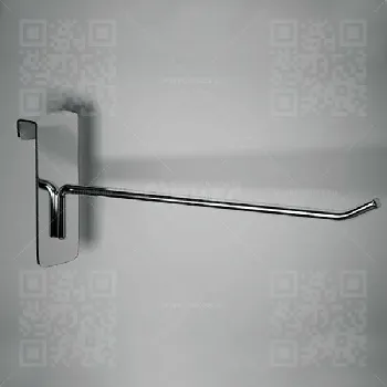 Крючок для решетки с планкой 250мм, d.5мм, хром FG293c\5