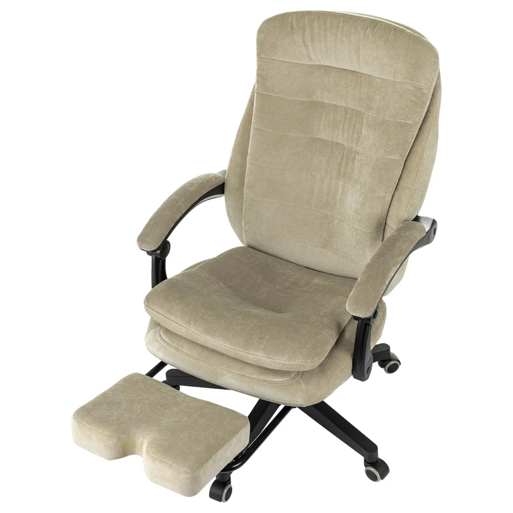 Кресло Бюрократ T-9950MSG-F Fabric песочный Light-21 крестов. пластик подст.для ног 