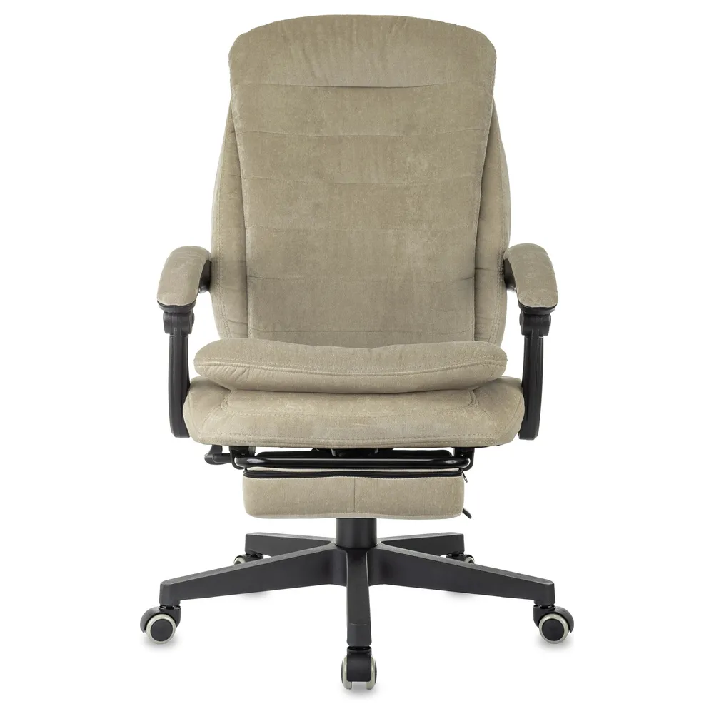 Кресло Бюрократ T-9950MSG-F Fabric песочный Light-21 крестов. пластик подст.для ног 