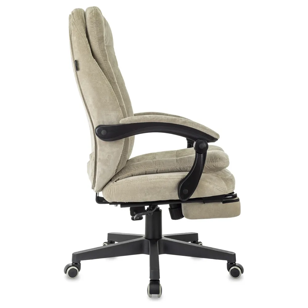 Кресло Бюрократ T-9950MSG-F Fabric песочный Light-21 крестов. пластик подст.для ног 