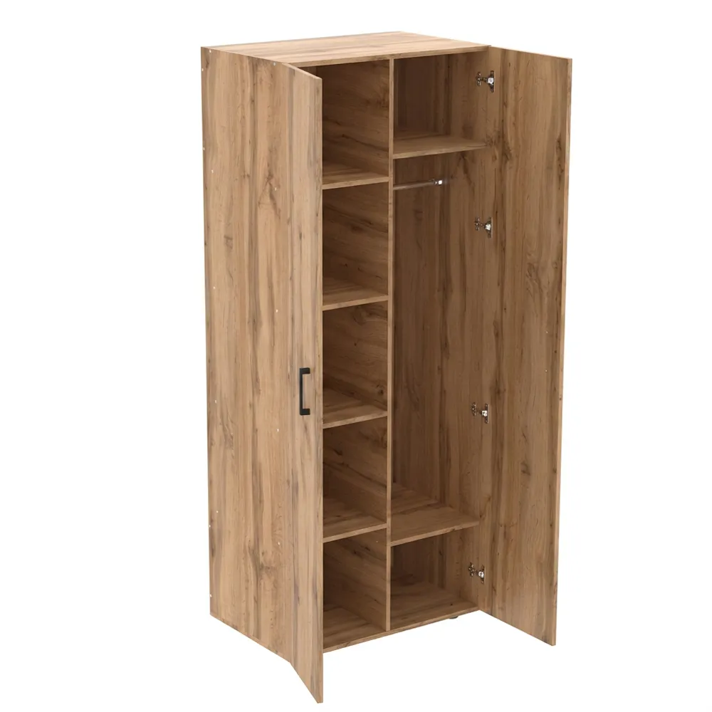 Шкаф с полками глубокий, дуб вотан (800х520х1950мм)