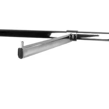 Кронштейн прямой для овальной трубы H007-350, L=350мм, хром