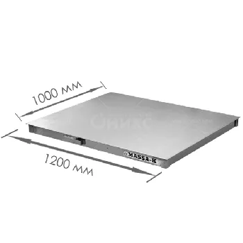 Модуль взвешивающий 4D-P.S-12/10 - 1500, платформа 1200*1000мм, 1500 кг., нержавеющая сталь