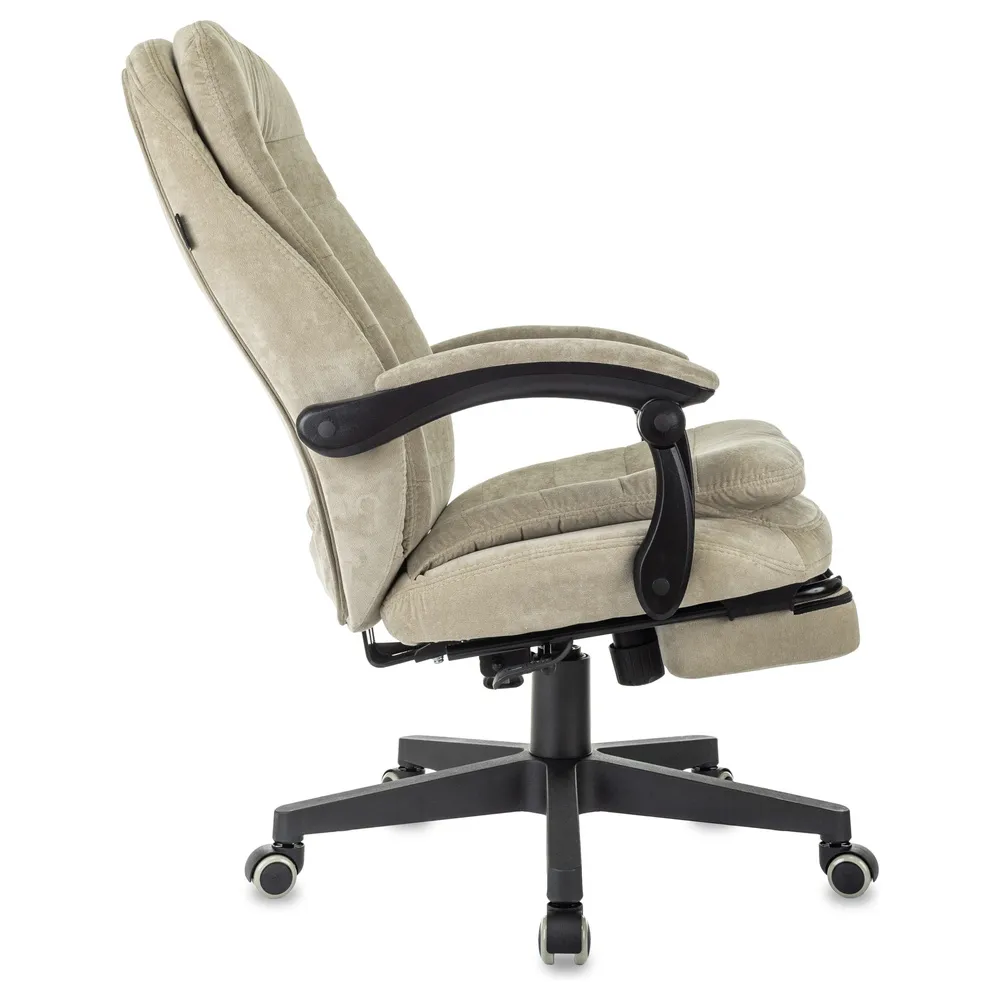 Кресло Бюрократ T-9950MSG-F Fabric песочный Light-21 крестов. пластик подст.для ног 