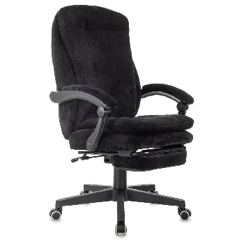 Кресло Бюрократ T-9950MSG-F Fabric черный Light-20 крестов. пластик подст.для ног
